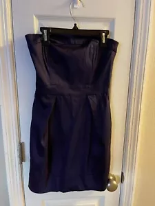 French Connection trägerloses Kleid Damen Größe 2 Reißverschluss Rückentaschen - Bild 1 von 3