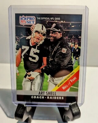 1990 Pro Set Art Shell Football Card Raiders #161 NFL HOF Coach LA Oakland Vegas - Image 1 of 2