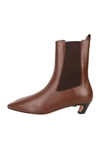 Bally Damen Schuhe Stiefelette Gr. 40 Braun Leder Ankle Boots - Bild 1 von 7