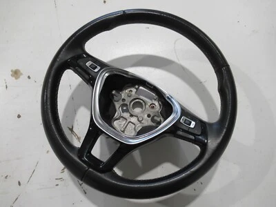 VW T6 Multivan 3 Spoke Leather Steering Wheel Multifunction with ACC Genuine - Image 1 of 4