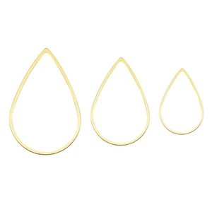 12 PIEZAS Colgante Geométrico Lágrima de Acero Inoxidable para Collar de Pulsera Pendientes - Imagen 1 de 8