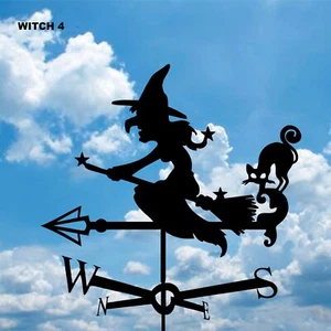 WITCH 4/metal corte plasma veleta decoración techo veleta - Imagen 1 de 8