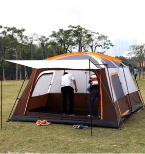 4-6Personen Camping Zelt Familie Tunnel Zelt Wasserdichtes Tragbares Zelt Out DE - Bild 1 von 9