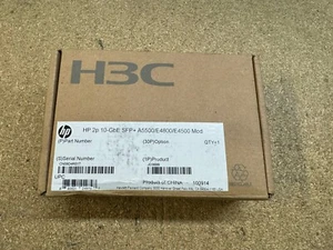 HP JD368B A5500 E4800 E4500 2 Port 10-GbE SFP+ Module NEW GENUINE SEALED - Picture 1 of 3