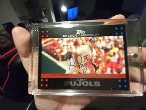 2007 TOPPS - ERSTE AUSGABE ALBERT PUJOLS N.L. RAWLINGS GOLD HANDSCHUH PREISKARTE 308 - Bild 1 von 2