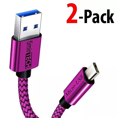 [2-PACK] Micro USB Charging Cord Cable  - Image 1 of 3