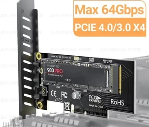 Adattatore SSD da JEYI M.2 NVME a PCIe 4.0 3.0, scheda di espansione PCIe 4.0 X4 - Foto 1 di 5