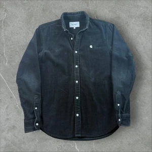 Carhartt WIP Embroidered Logo Corduroy Button Down Shirt S - Picture 1 of 8