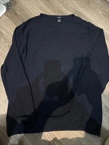 H&M leichter Pullover Herren schwarz Gr. L - Bild 1 von 5