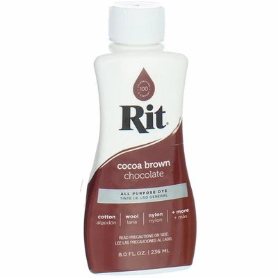 4 Pack Rit All-Purpose Liquid Dye, Cocoa Brown, 8 fl oz - Image 1 of 4