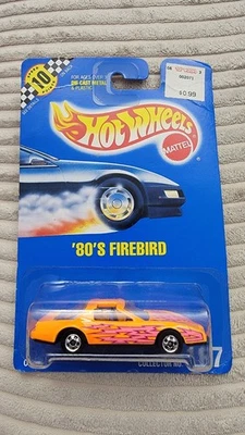 Tarjeta azul Firebird Hot Wheels años 80 #167, variación RARA, perno Thunder extra Foto 1 de 2
