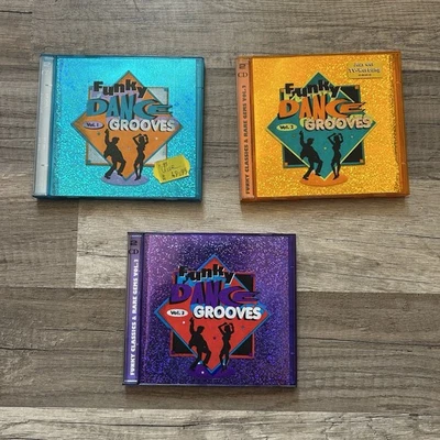 CD DJ Set 80th Funky Dance Groove 1-3, drei Doppel CDs 1995/96 Cover M CDs NM- - Bild 1 von 4