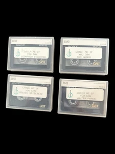 DAT Catch Me If You Can 4 nastri digitali intervista Dicarprio Spielberg Hanks raro - Foto 1 di 7