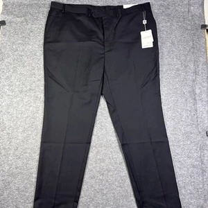 Pantalones Polo Ralph Lauren Para Hombres 46x34 Negros UltraFlex Calce Clásico Traje Pantalones - Imagen 1 de 8