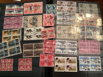 ICOLLECTZONE  US Airmail Blocks 25 diff collection VF used (B900-805) - Image 1 of 4