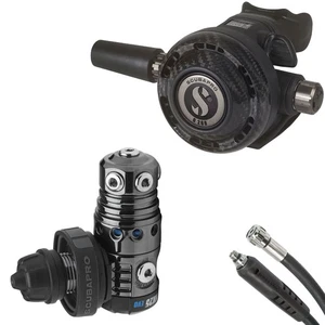 SF-1: Scubapro MK25 EVO Carbon Black Tech Stage Set con 2. Etapa a elección - Imagen 1 de 22