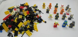 Lego Lot Minifiguren & Steine Rennfahrer Mechanik gemischte Stücke Vintage - Bild 1 von 9