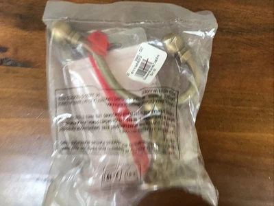 Pottery Barn SUSSEX Wall Hook Bath Shower Towel Hook Tumbled Brass New Open Box - Image 1 of 3