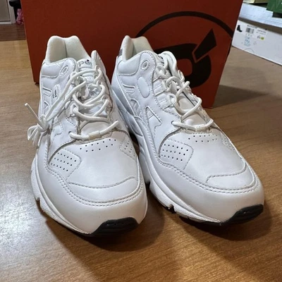 Propet Stability Walker 鞋女式 8.5 码白色皮革步行舒适 — 第 1/4 张图片