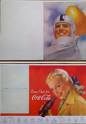Coca Cola Sponsored Football Program Blank ©1948 for Collegiate/HS Teams #1 C31G - Image 1 of 3