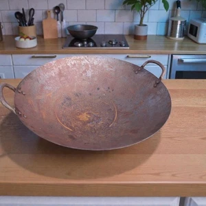 Very Heavy (3lbs) Steel Wok Pan - Picture 1 of 2