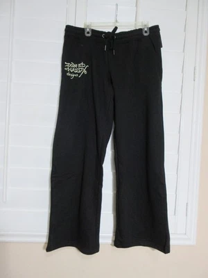 ED HARDY SWEATPANTS      BURNING SKULL/SERPHANT     BLACK        size (XL) - Image 1 of 4