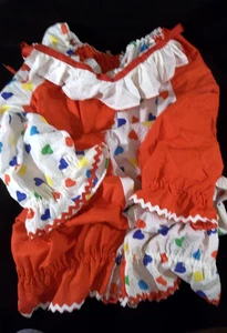 Polka (Heart) Dot Clown Halloween Costume with Collar - Child Size Large? - Picture 1 of 17