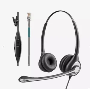 Wantek RJ9 Telephone Headset Microphone for Plantronics Polycom AVAYA Lot of 5 - Picture 1 of 4