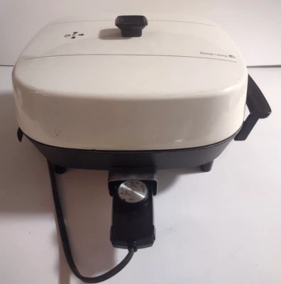 Black and Decker Electric Skillet 型号 8623 带温度控制器,12x12 可正常工作! — 第 1/4 张图片