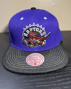 Toronto Raptors NBA Mitchell & Ness SnapBack Adjustable Hat Purple / Black Color - Picture 1 of 8