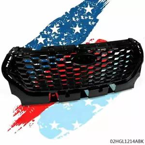 Honeycomb Front Bumper Grille Fit For 2017-18 Ford Escape/Kuga Glossy Black New - Bild 1 von 9
