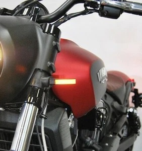 RAGE CYCLES 2018 Scout Bobber Indian FRONT LED TURN SIGNALS IND SCOUT-FB - Picture 1 of 1
