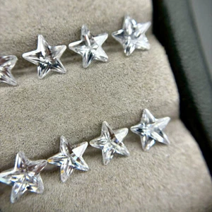 3x3~10x10mm Star White AAAAA Loose CZ Stone Cubic Zirconia Gemstone - Picture 1 of 4