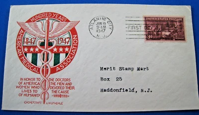 UNITED STATES 1947  -  SCOTT #949  -  FDC  -  AMA - Image 1 of 2