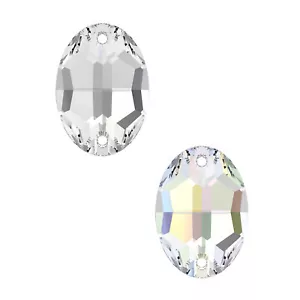 Superior PRIMERO 3210 Oval Flach Strass Steine zum Aufnähen * viel Größen - Picture 1 of 4