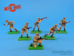 BRITAINS DSG * WWII BRITISH 8th ARMY as FRENCH TROOPS w/ KEPI HAT & METAL BASES - Bild 1 von 14
