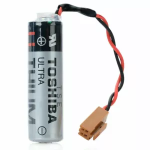 ER6V/3.6V 2400mAh TOSHIBA PLC Battery Backup for Mitsubishi M64 System Brand NEW - Picture 1 of 4