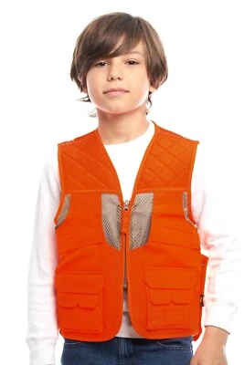 Orange Safety Deluxe Front Loader Vest High Visibility Deer Hunting Construction - Image 1 of 4