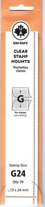 Uni-Safe Scott Prinz G24 Split-Back Stamp Mounts, 20 CLEAR 24 mm strips - $10.50 - Picture 1 of 2