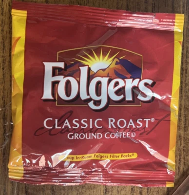 Lot of 4 - Folgers - Classic Regular Ground Coffee Bags - 4 cup filter pack - Image 1 of 3
