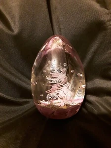 Selkirk Glas lila Briefbeschwerer 1990 handgefertigt in Schottland - 1387 - Bild 1 von 2