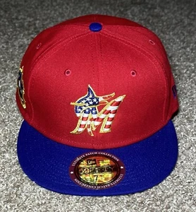 New Era Men’s Fitted Cap MLB 59FIFTY Miami Marlins Americana Size 7 & 1/2 NWT - Picture 1 of 13