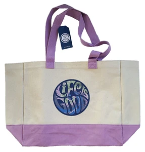 Life Is Good GROOVY TIE DYE LIG Tote Heavy Canvas Market Beach Shopping Bag - Picture 1 of 5