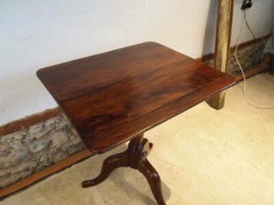 Table very rare Gillows George III Yew side lamp hall wine c1780 - Picture 1 of 12