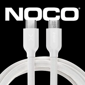 NOCO XGrid XC2: 240W USB-C to USB-C Cable with E-Marker Chip - 6-Foot (White) - Zdjęcie 1 z 7