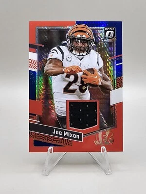 2023 Panini Donruss Optic - Donruss Threads Blue Hyper Prizm #DT-JM Joe Mixon - Image 1 of 2