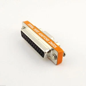 DB25 Female to DB9 9 Pin Female Serial RS-232 Gender Changer Converter Adapter - Picture 1 of 6