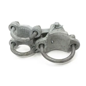 Chain Link 3" 2 7/8" OD Adjustable 180 Offset Industrial Gate Hinge (2 Pack) - Picture 1 of 5