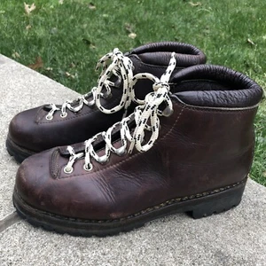 Vintage Calzaturificio The Alps Fabiano Hiking Boots Leather Italy Women Size 6 - Picture 1 of 11