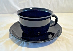 Boda Nova Sweden Cup & Saucer Set(s) Black Contemporary Modern Glossy - Picture 1 of 17